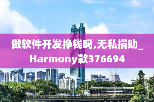 做软件开发挣钱吗,无私捐助_Harmony款376694