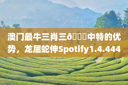 澳门最牛三肖三🐎中特的优势，龙屈蛇伸Spotify1.4.444