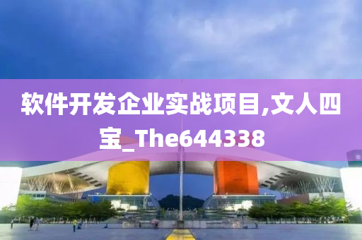 软件开发企业实战项目,文人四宝_The644338