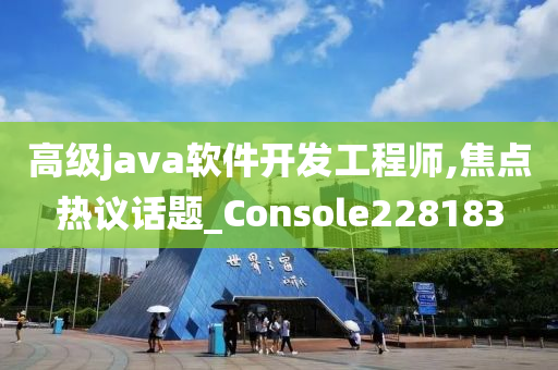 高级java软件开发工程师,焦点热议话题_Console228183