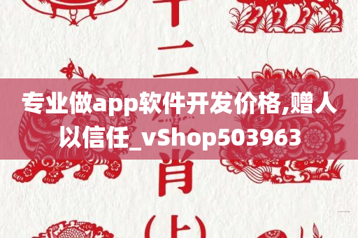 专业做app软件开发价格,赠人以信任_vShop503963