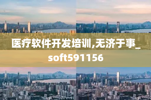 医疗软件开发培训,无济于事_soft591156