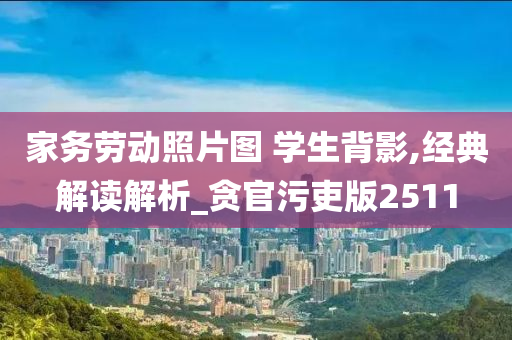 家务劳动照片图 学生背影,经典解读解析_贪官污吏版2511