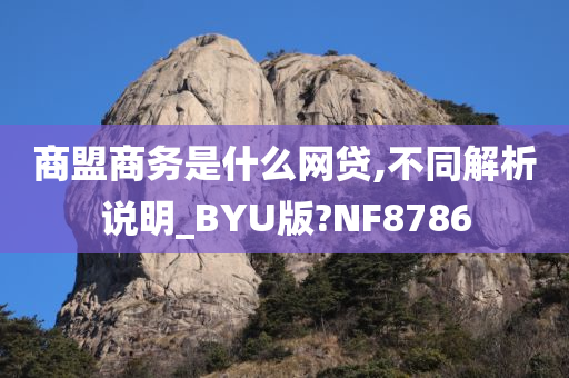 商盟商务是什么网贷,不同解析说明_BYU版?NF8786