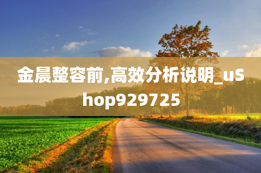 金晨整容前,高效分析说明_uShop929725