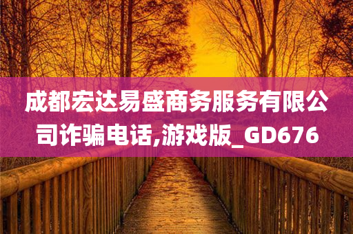 成都宏达易盛商务服务有限公司诈骗电话,游戏版_GD676